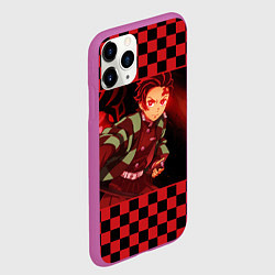 Чехол iPhone 11 Pro матовый Тандзиро Камадо, цвет: 3D-фиолетовый — фото 2