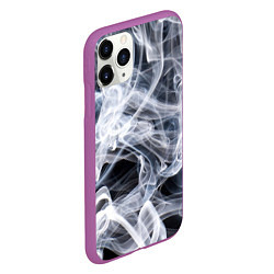 Чехол iPhone 11 Pro матовый Графика дыма, цвет: 3D-фиолетовый — фото 2