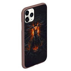 Чехол iPhone 11 Pro матовый Clayman - In Flames, цвет: 3D-коричневый — фото 2