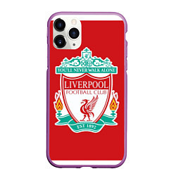 Чехол iPhone 11 Pro матовый F C LIVERPOOL, цвет: 3D-фиолетовый