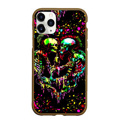 Чехол iPhone 11 Pro матовый Адская любовь, цвет: 3D-коричневый
