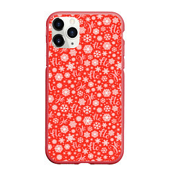 Чехол iPhone 11 Pro матовый Смех Санты Ho Ho Ho, цвет: 3D-красный