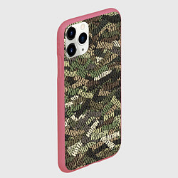 Чехол iPhone 11 Pro матовый Именной камуфляж Колян, цвет: 3D-малиновый — фото 2