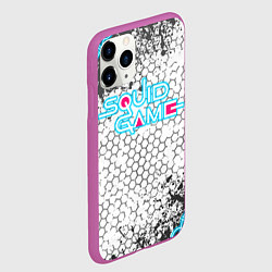 Чехол iPhone 11 Pro матовый Игра в кальмара, цвет: 3D-фиолетовый — фото 2