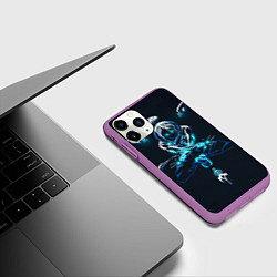 Чехол iPhone 11 Pro матовый Рэйф, цвет: 3D-фиолетовый — фото 2