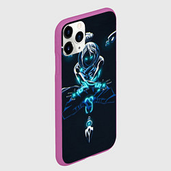 Чехол iPhone 11 Pro матовый Рэйф, цвет: 3D-фиолетовый — фото 2
