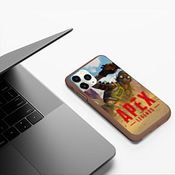 Чехол iPhone 11 Pro матовый Октейн в деле, цвет: 3D-коричневый — фото 2