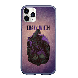 Чехол iPhone 11 Pro матовый Crazy Witch, цвет: 3D-серый