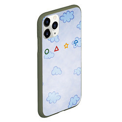 Чехол iPhone 11 Pro матовый Ojingeo geim - Облака, цвет: 3D-темно-зеленый — фото 2