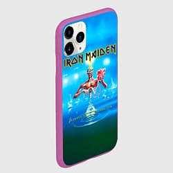 Чехол iPhone 11 Pro матовый Seventh Son of a Seventh Son - Iron Maiden, цвет: 3D-фиолетовый — фото 2