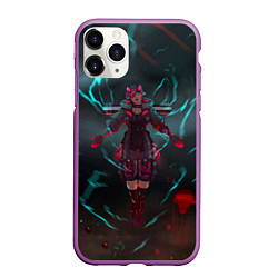 Чехол iPhone 11 Pro матовый The Eye of the Storm, цвет: 3D-фиолетовый