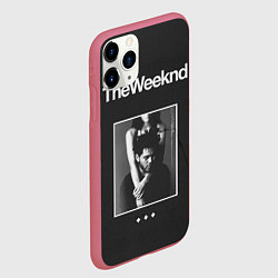 Чехол iPhone 11 Pro матовый Эйбл с подругой The Weekend, цвет: 3D-малиновый — фото 2