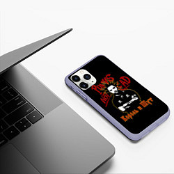 Чехол iPhone 11 Pro матовый Punks Not Dead КиШ, цвет: 3D-светло-сиреневый — фото 2