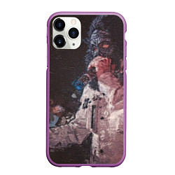 Чехол iPhone 11 Pro матовый Paul de Technoir, цвет: 3D-фиолетовый