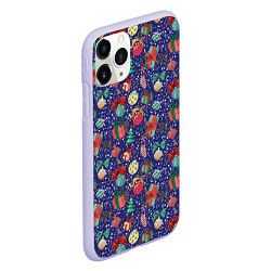 Чехол iPhone 11 Pro матовый Игрушки и Подарки, цвет: 3D-светло-сиреневый — фото 2