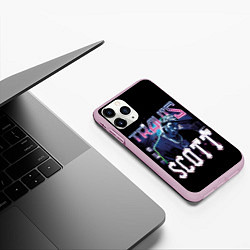 Чехол iPhone 11 Pro матовый Travis Scott RAP, цвет: 3D-розовый — фото 2