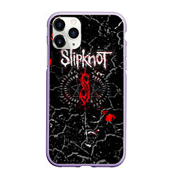 Чехол iPhone 11 Pro матовый Slipknot Rock Слипкнот Музыка Рок Гранж, цвет: 3D-светло-сиреневый