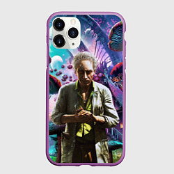Чехол iPhone 11 Pro матовый MushroomTrip, цвет: 3D-фиолетовый