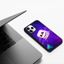 Чехол iPhone 11 Pro матовый МАРШМЕЛЛО В КОСМОСЕ MARSHMELLO MUSIC SPACE, цвет: 3D-черный — фото 2