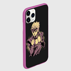 Чехол iPhone 11 Pro матовый Giorno Giovanna Golden Wind, цвет: 3D-фиолетовый — фото 2