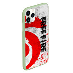 Чехол iPhone 11 Pro матовый GARENA FREE FIRE ЛОГО ИГРЫ, ДРАКОН, цвет: 3D-салатовый — фото 2