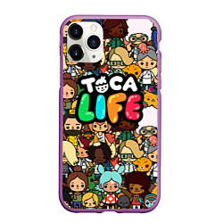 Чехол iPhone 11 Pro матовый Toca Life: Persons, цвет: 3D-фиолетовый