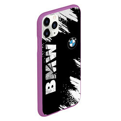 Чехол iPhone 11 Pro матовый BMW GRUNGE БМВ ГРАНЖ, цвет: 3D-фиолетовый — фото 2