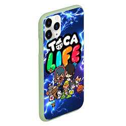 Чехол iPhone 11 Pro матовый Toca Life, цвет: 3D-салатовый — фото 2