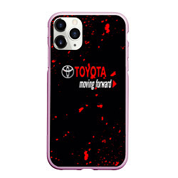 Чехол iPhone 11 Pro матовый 2022 toyota, цвет: 3D-розовый