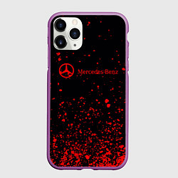 Чехол iPhone 11 Pro матовый Мерседес 115, цвет: 3D-фиолетовый