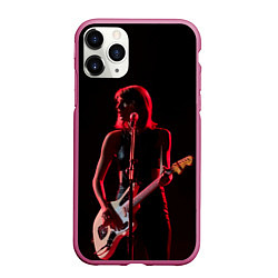 Чехол iPhone 11 Pro матовый Тейлор на концерте, цвет: 3D-малиновый