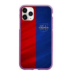 Чехол iPhone 11 Pro матовый Логотип Alpina, цвет: 3D-фиолетовый