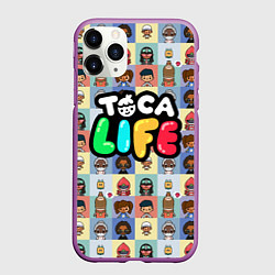 Чехол iPhone 11 Pro матовый Toca Life, цвет: 3D-фиолетовый