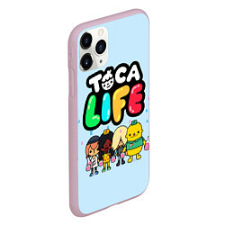 Чехол iPhone 11 Pro матовый Toca Life: Logo, цвет: 3D-розовый — фото 2