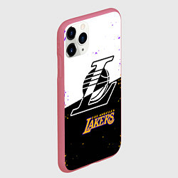 Чехол iPhone 11 Pro матовый Коби Брайант Los Angeles Lakers,, цвет: 3D-малиновый — фото 2