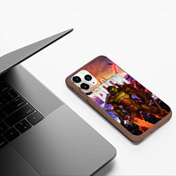 Чехол iPhone 11 Pro матовый DOOM ETERNAL ДУМ БИТВА В АДУ, цвет: 3D-коричневый — фото 2