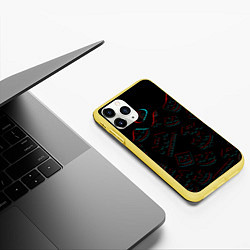 Чехол iPhone 11 Pro матовый MARSHMELLO MELT - МАРШМЕЛЛО, цвет: 3D-желтый — фото 2