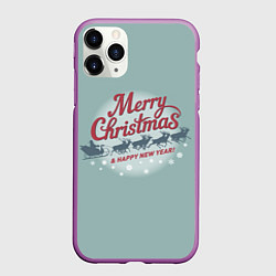 Чехол iPhone 11 Pro матовый Merry Christmas хо-хо-хо