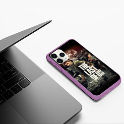 Чехол iPhone 11 Pro матовый THE LAST OF US ЩЕЛКУНЫ, цвет: 3D-фиолетовый — фото 2