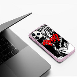 Чехол iPhone 11 Pro матовый БЕРСЕРК РИСУНОК BERSERK, цвет: 3D-розовый — фото 2