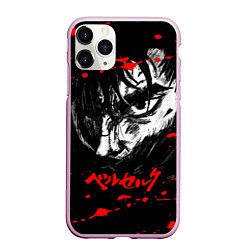 Чехол iPhone 11 Pro матовый ГАТС БЕРСЕРК BERSERK, цвет: 3D-розовый