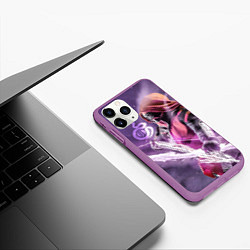 Чехол iPhone 11 Pro матовый DESTINY 2 HUNTER LOGO, цвет: 3D-фиолетовый — фото 2