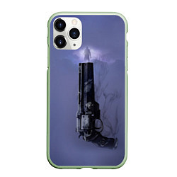 Чехол iPhone 11 Pro матовый DESTINY 2 КЕЙД 6 И ЕГО РЕВОЛЬВЕР, цвет: 3D-салатовый