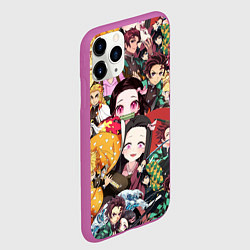 Чехол iPhone 11 Pro матовый КЛИНОК РАССЕКАЮЩИЙ СТИКЕРБОМБИНГ, цвет: 3D-фиолетовый — фото 2