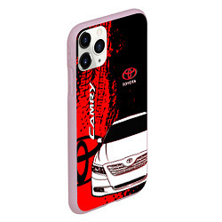 Чехол iPhone 11 Pro матовый Camry Toyota glitch, цвет: 3D-розовый — фото 2