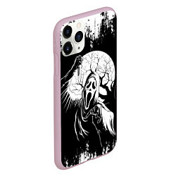 Чехол iPhone 11 Pro матовый Крик Хэллоуин Хоррор Scream Halloween, цвет: 3D-розовый — фото 2