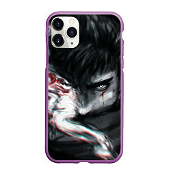 Чехол iPhone 11 Pro матовый BERSERK БЕРСЕРК ГАТС, цвет: 3D-фиолетовый