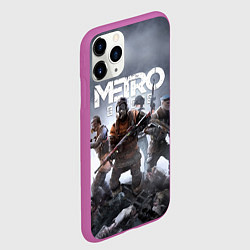 Чехол iPhone 11 Pro матовый МЕТРО ИСХОД АРТЁМ ,ЯДЕРНАЯ ЗИМА METRO EXODUS, цвет: 3D-фиолетовый — фото 2