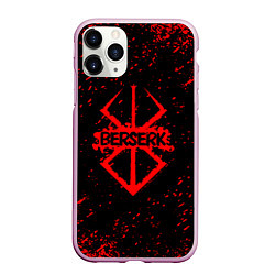 Чехол iPhone 11 Pro матовый BERSERK logo elements, цвет: 3D-розовый