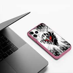 Чехол iPhone 11 Pro матовый Берсерк Berserk, цвет: 3D-малиновый — фото 2